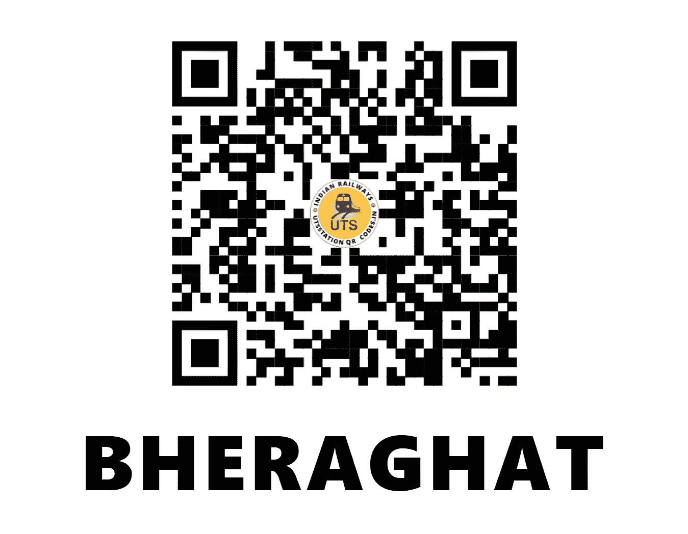 UTS QR Code for BHERAGHAT - BRGT (WC - MADHYA PRADESH)
